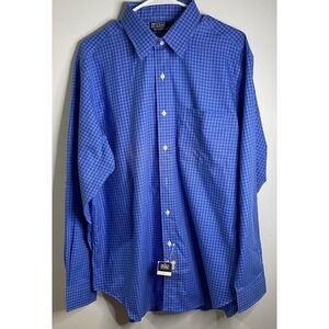 Polo Ralph Lauren Andrew  Oxford Shirt – Slim‎ 16 34/35 – Blue Stretch Cotton